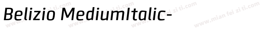 Belizio MediumItalic字体转换